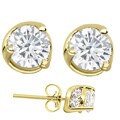 14k Gold 3/4ct TDW Diamond Stud Plus Earrings (H-I, I2-I3)