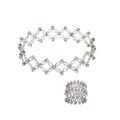 Chateau D' Argent Sterling Silver White CZ Expandable Ring/ Bracelet
