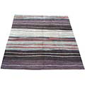 Tibetan Hand-knotted Grey/ Purple Rug (8' x 10')