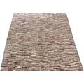Tibetan Hand-knotted Beige/ Burgundy Rug (8' x 10')