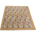 Tibetan Hand-knotted Ivory/ Gold Rug (8' x 10')