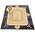 Tibetan Hand-knotted Beige/ Grey Rug (8' x 10')