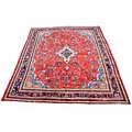 Persian Hamadan Handmade Red Rug (10'9 x 13'8)
