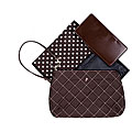 JP Lizzy Espresso in Pink Chamelia Diaper Clutch