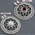 Sterling Silver Gemstone Pendant (India)