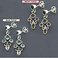 Sterling Silver Gemstone Earrings (India)