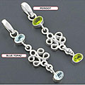 Sterling Silver Gemstone Pendant (India)