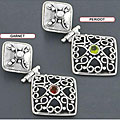 Sterling Silver Gemstone Pendant (India)