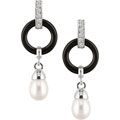 Sterling Silver Fresh Water Pearl and Gemstone Earrings