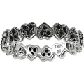 14k Gold 1/2ct TDW Black Diamond Eternity Band