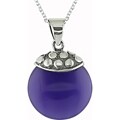 Sterling Silver Lavender Jade Necklace