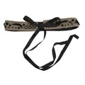 Prada Brown/ Black Beaded Embroidery Sash Belt