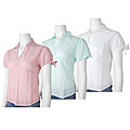 L'Affaire Women's V-neck Short-sleeve Stripe Shirt