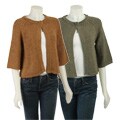 August Silk Women's 1-button Flyaway Sweater