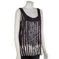 Laundry by Design Women's Silk Chiffon Sequin Tank