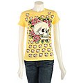 Ed Hardy Women's Roses and Skull Tee