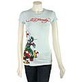 Ed Hardy Women's Blue Dragon Tee