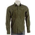 Vintage Red Men's Safari Tonal Cross Stitched Shirt