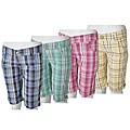 Ci Sono by Adi Plaid Print Bermuda Shorts