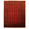 Hand-knotted Bokhara Red Wool Rug (4' x 6')