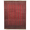 Hand-knotted Bokhara Red Wool Rug (5' x 8')