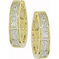 14k Gold 1ct TDW Diamond Hoop Earrings