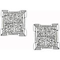 14k Gold 1/4ct TDW Princess-cut Diamond Earrings (I1-I2)