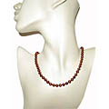 Freshwater Off Round Brown Pearl Necklace (6.5-7 mm)