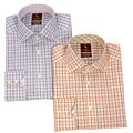 Tailorbyrd Men's Mini Plaid Woven Shirt