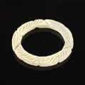 Kenneth Jay Lane Ivory Carved Bangle