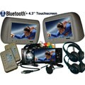 Headrest Pillow with Touch Screen and DVD Player