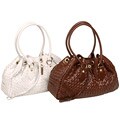 Adrienne Vittadini Woven Leather Tote