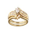 14k Gold 1/2ct TDW Diamond Bridal Rings Set (G-H, SI3)