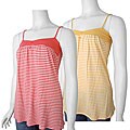 Team Apparel Women's Striped Spaghetti Strap Shirt