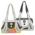 Multi-pattern Double Strap Handbag