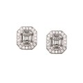 14k White Gold 1 2/5ct TDW Diamond Earrings (G-H, SI1)