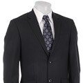Kenneth Cole Reaction Men's Navy Stripe Wool Suit