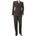 Cover-up Pinstripe Pant Suit