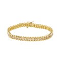 14k Yellow Gold 2ct TDW Diamond Bracelet (G-H, I2)