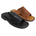 BT Men's Slide Style Faux Leather Sandals