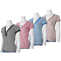 Stephanie Rogers Women's Stripe V-neck Shirt