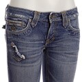 Taverniti Janis Women's Purple Stitch Jeans