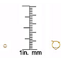 14k Gold Hoop with Pearl and Pearl Stud Earrings (3-3.5 mm)