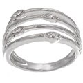 10k Gold Diamond 4-stone Illusions Right-hand Ring (G, I2)