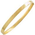 14k Yellow Gold Flat Bangle Bracelet