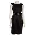 Julian Taylor Women's Solid Belted Sheath Dress