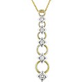 14k Gold 1/3ct TDW Diamond Journey Necklace (HIJ, I1-I2)