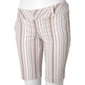 Space Girlz Women's Striped Flat Front Shorts