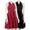 Donna Ricco Women'sTaffeta Halter Dress