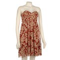 Donna Ricco Women's Petite Chiffon Strapless Dress